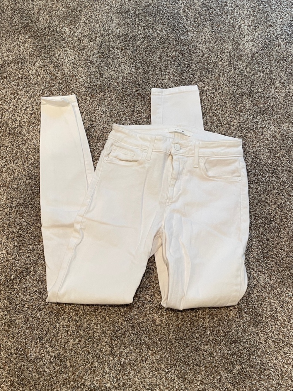 Joe's Jeans White Skinny High-Rise Jeans